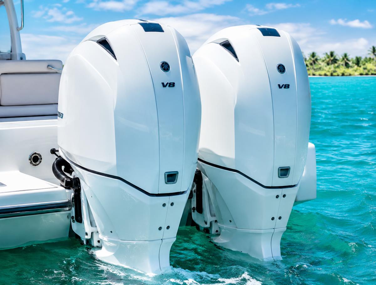 Twin Yamaha V8 XTO 425 Outboards